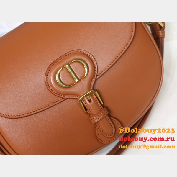 Copy Luxury Dior Bobby Bag Brown Box Calfskin