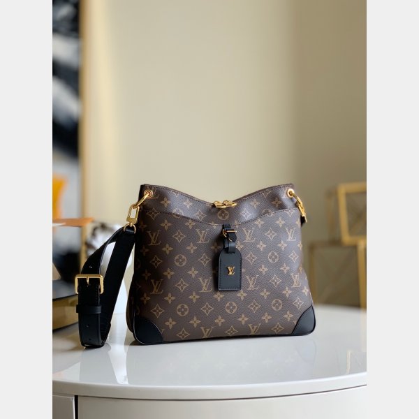 Louis Vuitton Cheap M45352 Odéon MM Monogram in Black