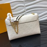 High Quality Louis Vuitton Monogram Empreinte Leather Vavin PM M43931 White Bag Wholesale