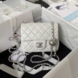 AAA+ CC CF mini classical AS1786 SILVER BALL bag