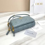 High Quality Dior Caro Bag Brown Supple Cannage Calfskin Fashion