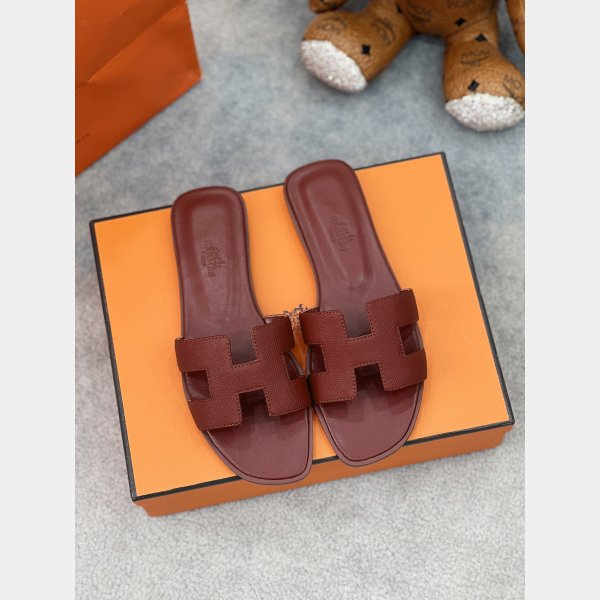 7 Star AAA+ hermes Oran sandal Epsom calfskin