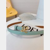 Fashion Loewe Women Belt 1:1 Mirror Smooth 1.5cm Width