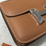 Hermes Constance Bag 18cm Epsom Leather Camel 1:1 Mirror