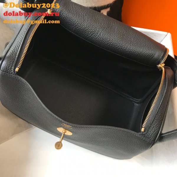 Best Hermes Lindy 26cm Black Bags Sale Outlet Online