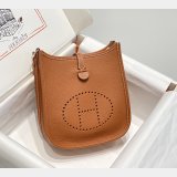 Perfect Hermes Evelyne III TPM Mini Camel Bags