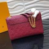 Knockoff Louis Vuitton Monogram Empreinte Leather Vavin PM M43931 Wine Red Bag