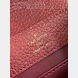 Capucines 1:1 Mirror M25128 Purple-Red Louis Vuitton Fashion Handbag