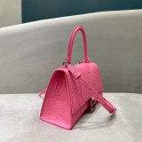 Balenciaga Cheap Women's Hourglass S top handle bag Pink