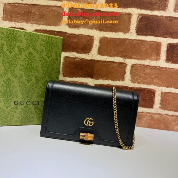 The Gucci Best Diana Duplicates bag with bamboo 696817