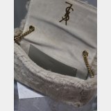 Wholesale YSL KATE Double Bread suede & rabbit fur BAG