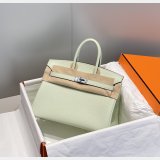 HERMES BIRKIN 25CM HALF HUMAN HANDMADE STICHING Replica