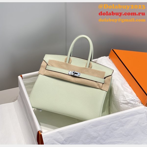 HERMES BIRKIN 25CM HALF HUMAN HANDMADE STICHING Replica