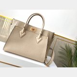 Louis Vuitton Knockoff M55802 On My Side High End Leathers in Greige Beige