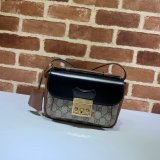 High Quality Gucci Designer 658487 Padlock mini bag in GG Supreme canvas