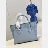 Highest Product Quality Louis Vuitton On My Side PM High End Leathers M57728 Blue Bag 7 Star