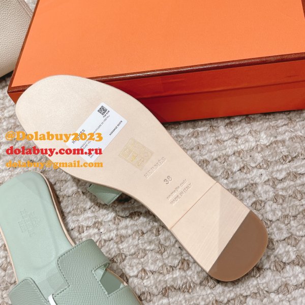 7 Star AAA+ hermes Oran sandal Epsom calfskin