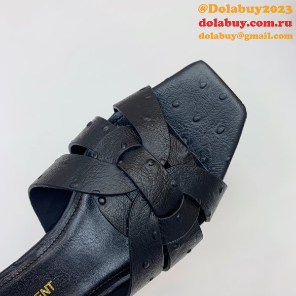 Designer Saint Laurent Cheap Tribute Slides Shoes