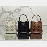 7 Star Prada Saffiano hollow basket women bag