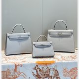 Hermes Outlet Epsom Kelly 19/25/28CM 1:1 Designer Bag