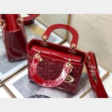 Knockoff DIOR LADY MY ABC Wholesale PATENT LEATHER HANDBAG 20cm