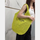 Perfect prada raffia woven tote bag large 1BG424