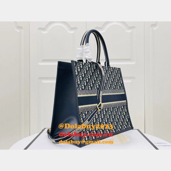 Copy Dior Book tote with strap new 1286 all size