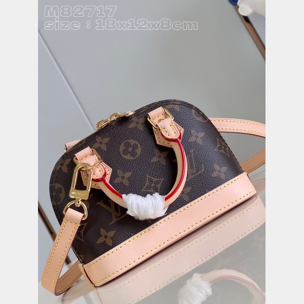 Fashion M82717 Louis Vuitton Nano Alma Monogram Canvas Inspired Bag