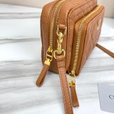 High Quality Dior Caro Bag Brown Supple Cannage Calfskin Fashion