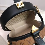 Fake M43510 Louis Vuitton Petite Boite Chapeau Monogram Black/Brown