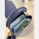 Louis Vuitton M48865 Dark Blue Light Flower Chain Capucines UK Handbag