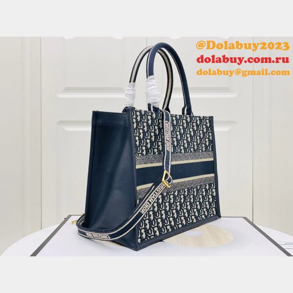 Copy Dior Book tote with strap new 1286 all size