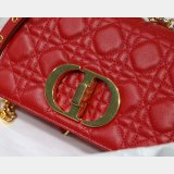 Perfect Dior Caro High Quality Red Bag