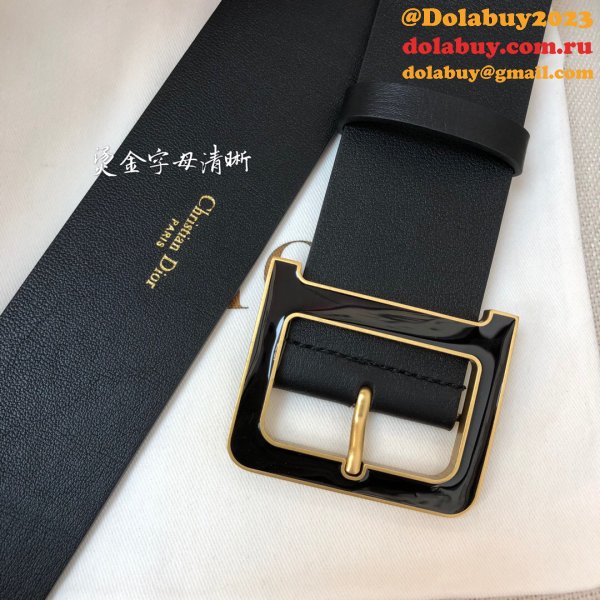 Christian Dior Perfect Belts 3.5CM & 5.0CM Black Shop Online Now