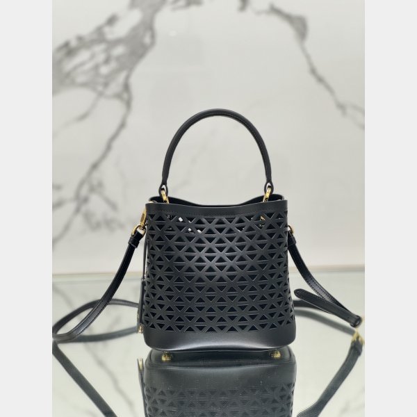 7 Star Prada Saffiano hollow basket women bag