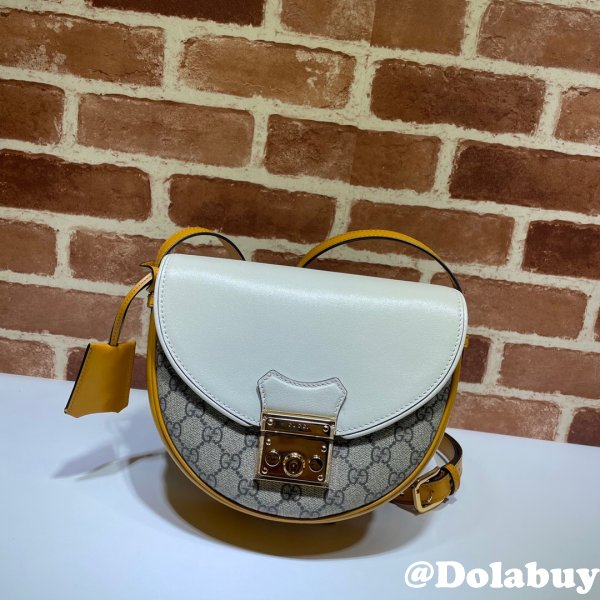 Best Designer Gucci 644524 White Padlock small shoulder bag