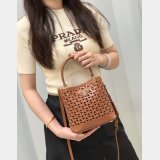 7 Star Prada Saffiano hollow basket women bag