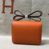 Hermes Constance Bag 18cm Epsom Leather Orange Luxury