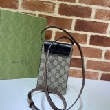 Wholesale Best Gucci 658229 Padlock mini bag in beige and ebony GG Supreme