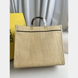 UK Fendi Summer Raffia Shopping Bag Wholesale