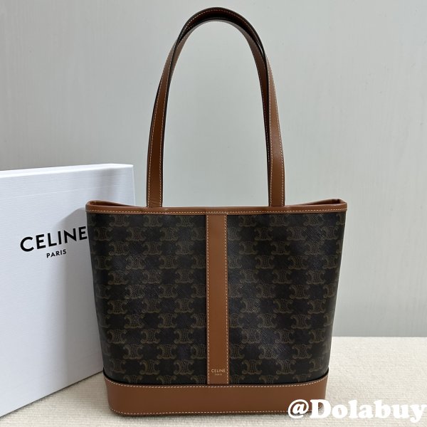 Copy SMALL CELINE TRIOMPHE CANVAS CABAS bag