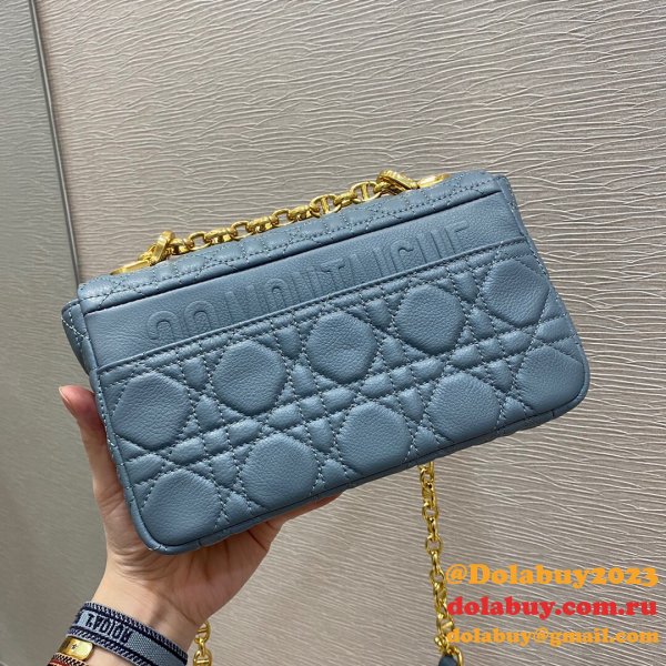 High Quality Dior Caro 20cm Cheap blue bags