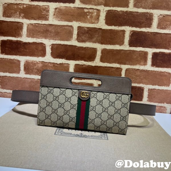 Gucci Top Quality Ophidia Ebony GG Supreme Belt 704196 Bag Store