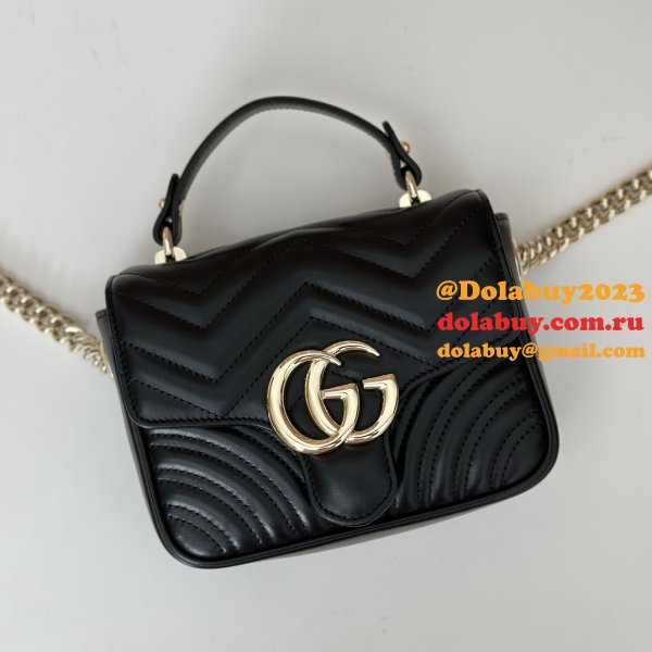 Cheap GG Marmont Gucci 811238 Top Handle Knockoff Bag