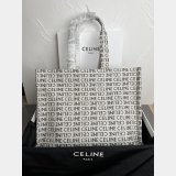 Designer Celine UK Cabas Thais 196762 Large Striped Textile Bag