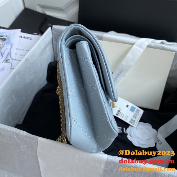 High Quality CC 2.55 Top original Flap Reissue Blue Bag High Quality bag