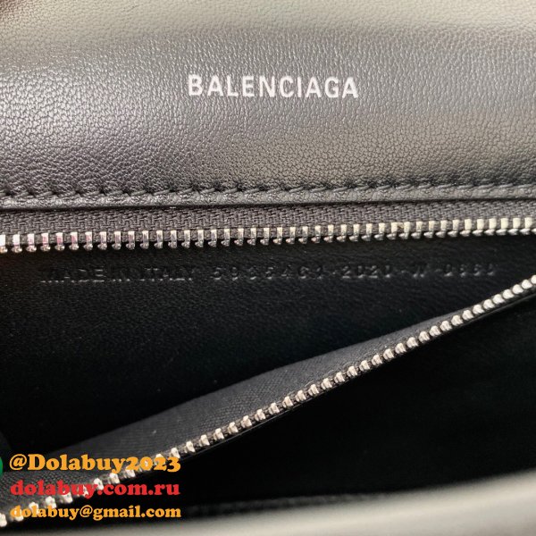 The Designer Affordable Balenciaga Knock off Lychee Pattern Hourglass 19/23cm Bag