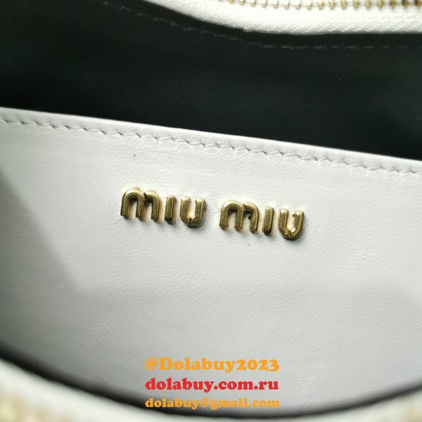 Best 2024 Perfect Miu Miu Matelasse 5BH211 Quality Fake Bag