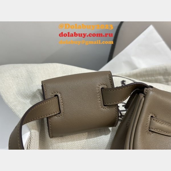 Designer hermes kelly moove 17cm swift leather Inspired bag