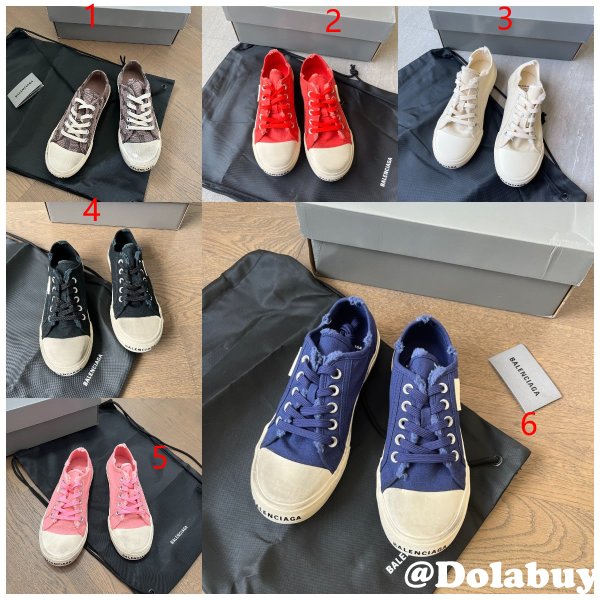 Best Quality UK Balenciaga Paris Canvas Shoes